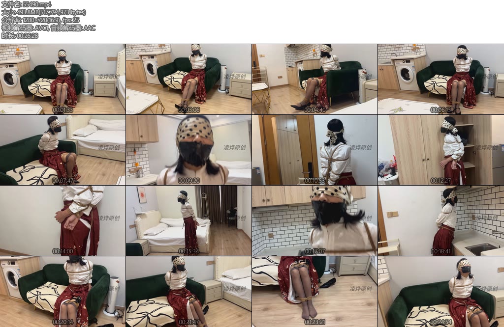 [凌烨原创] 凌day 杏子2紧缚逃脱挑战马面裙灰丝蒙眼封嘴郊狼-丝依依