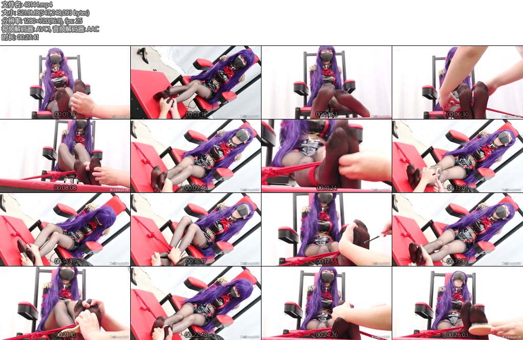 [不萌映画] 山城恋的TK拷问黑丝TK气垫梳攻击袭胸第一人称COS-丝依依