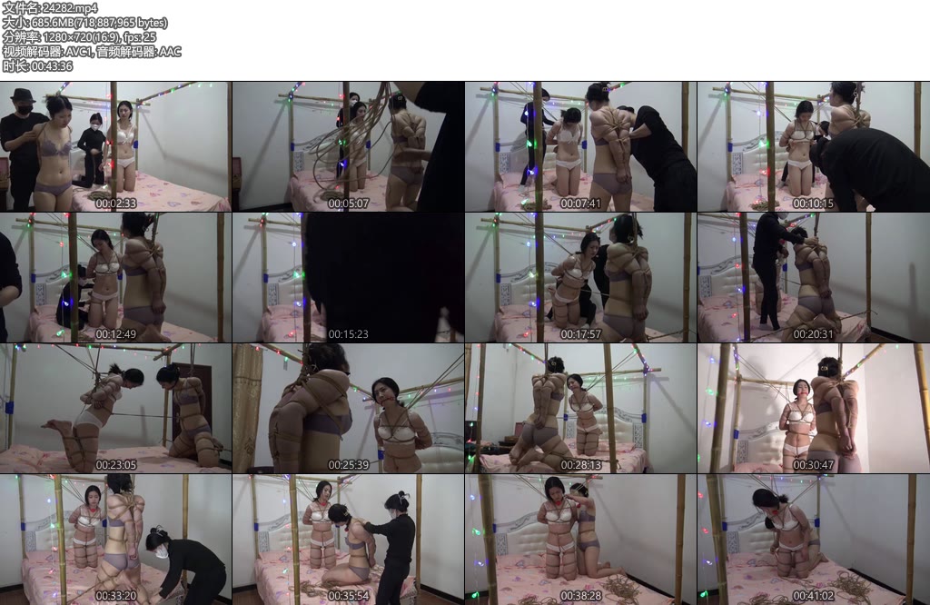 [胜景影视] 双M紧缚固定放置-丝依依