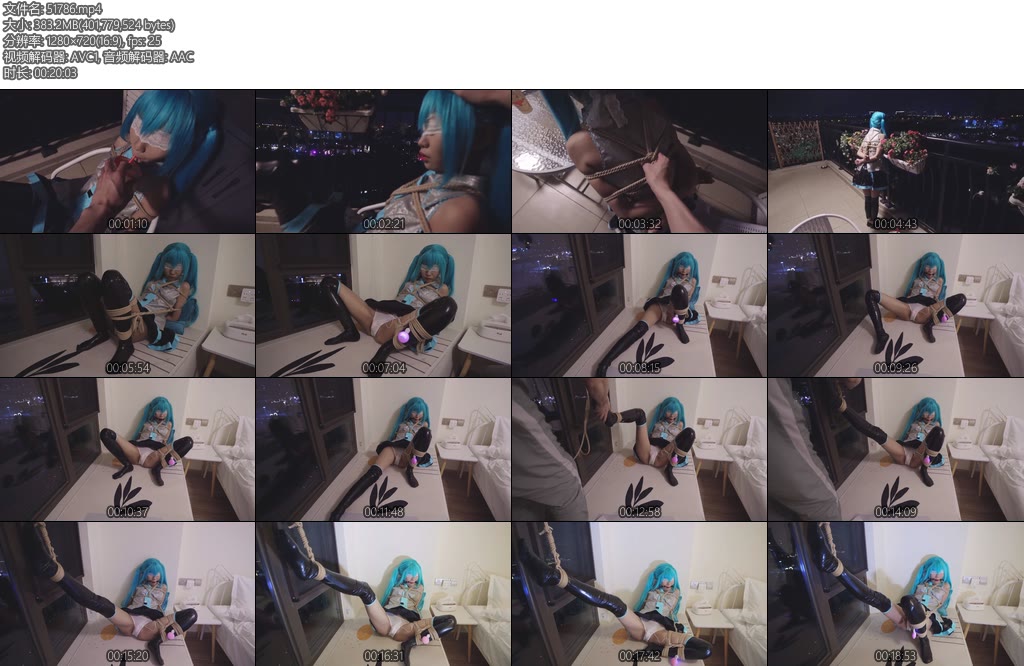 [亚洲绳艺] 初音COS捆绑-丝依依