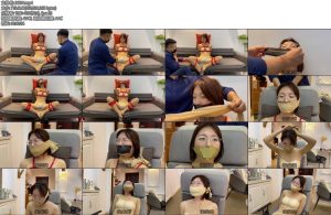 [默示录] 缚艺录 小泪定拍失败的丝袜蒙脸小泪打了耳洞没办法用绷带丝袜去用力勒-丝依依