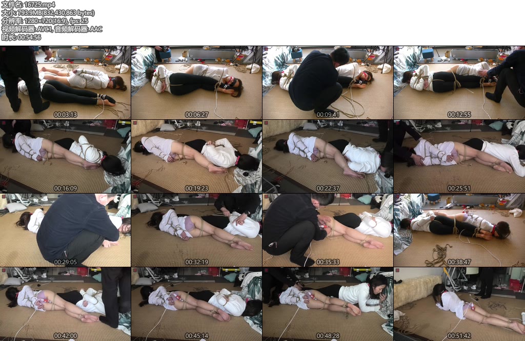 [绳之韵] 敬业的小凡、小学妹瑾瑜双人绳戏（第二集）头脚双人连缚，互闻互挠臭脚丫，股绳，TK-丝依依