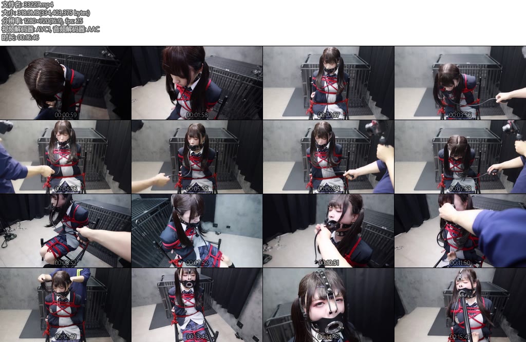 [D-Lemon] 制服緊縛固定バルーン口枷調教-丝依依