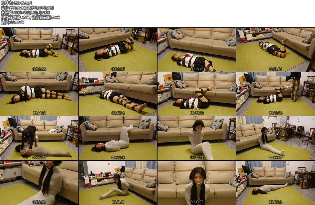 [胜景影视] 学生服胶带丝袜多层包裹-丝依依