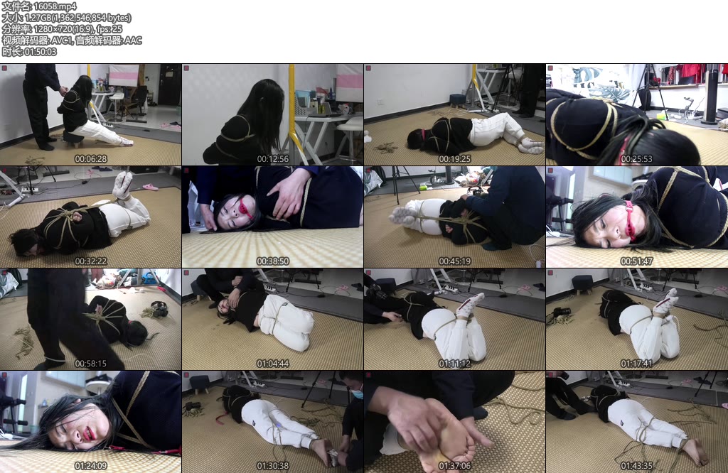 [绳之韵] 胖模小风试镜（上下合并）新人胖纸也疯狂，驷马，TK，恐怖的电击，原味棉袜堵嘴-丝依依