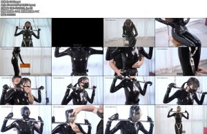 [FSS原创] 乳胶小姐姐的颈手枷放置与呼吸游戏固定放置装置拘束强制站立乳胶呼吸抑置-丝依依