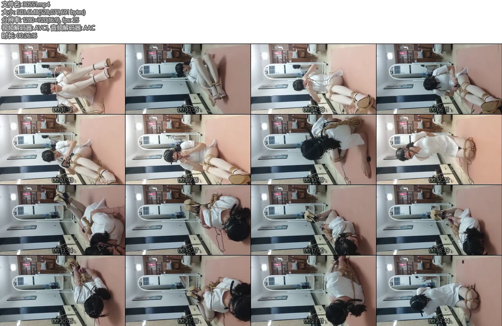 [亚洲绳艺] 伪娘白丝护士直臂驷马自缚-丝依依