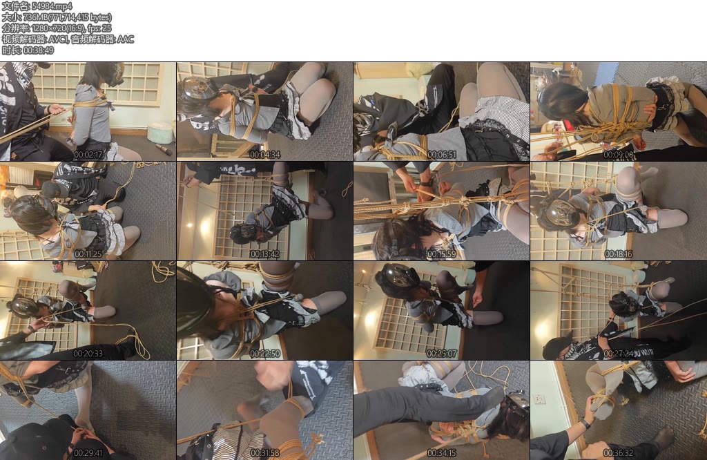 [缚手五爷] 捆绑全部过程伪娘过来体验绳艺可以当教学视频看-丝依依