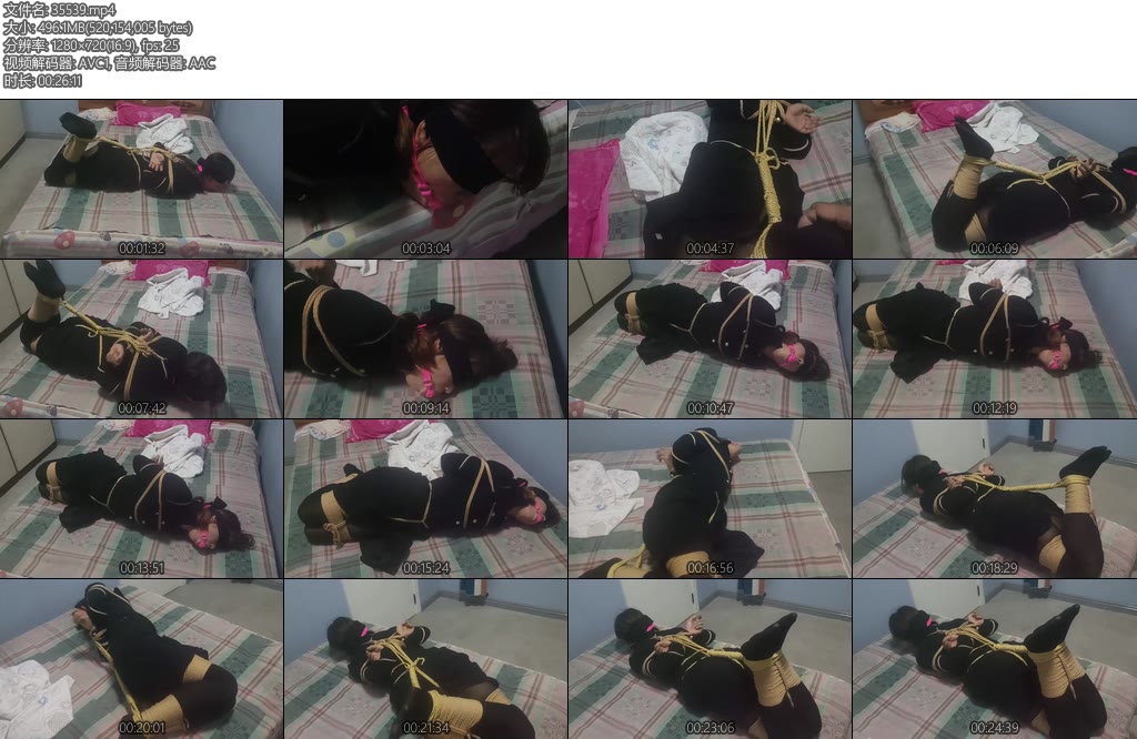 [理想生活] 夫妻之间的情趣丝袜蒙眼口球堵嘴-丝依依