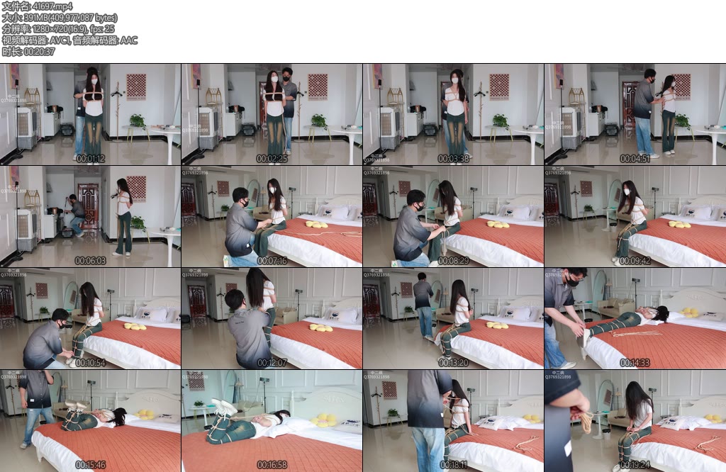 [中二原创] 中二病大一青春活力小姐姐艾莉西亚初次体验绳艺拘束道具绳子日式后手蛇缚驷马本来想脱掉鞋子的奈何小姐姐太害羞了-丝依依