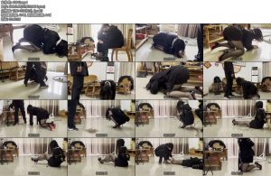 [缚予原创] 调教之新m小可的羞耻K9羞辱惩罚新m小可穿上10cm高跟鞋给主人磕头还要被主人踩头-丝依依