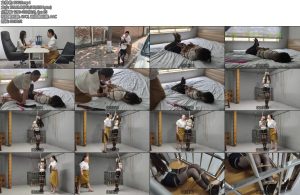 [忘忧社] 面试绑架风波模特小涵去黑心公司面试不料被面试官当成目标被各种折磨驷马捆绑蛇缚吊高口球鞭打笼子囚禁真是好惨-丝依依