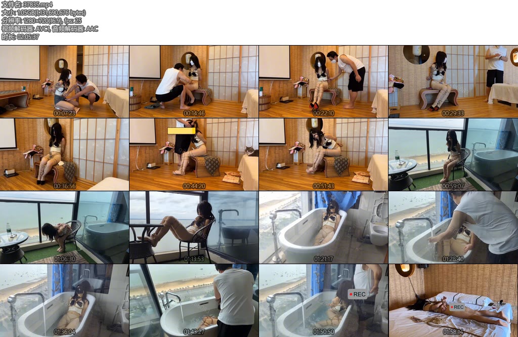 [欢乐谷] 日式酒店深度调教深度版 日式房间，阳台，浴缸，大床，各种放置大合集过后都有惊喜-丝依依