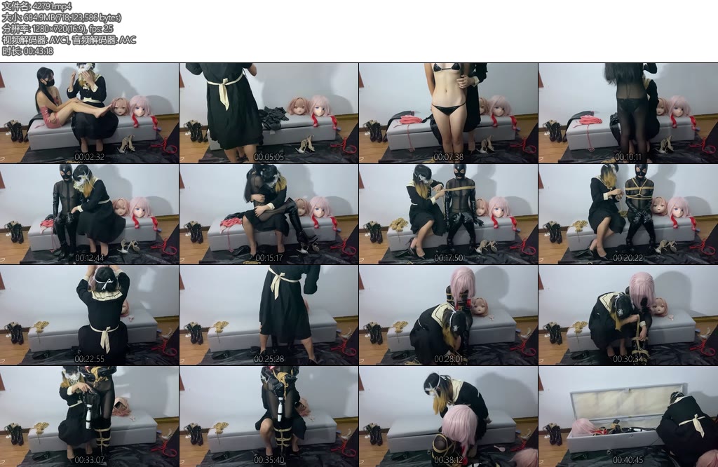 [亚洲绳艺] 灵宁 宁艾如何拥有一只等身手办KIG&X_X&装箱-丝依依