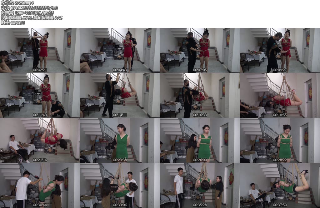 [胜景影视] 双女M居家吊（上集）双女M被一一吊起来-丝依依