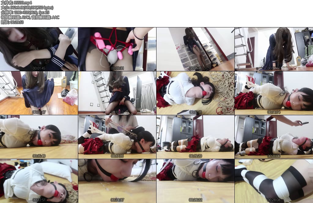 [面具原创] 伪娘優秀生青大小姐大変な変態の绳衣着に服を着せる优等生的衣服里面竟然绑有如此便太的绳衣服-丝依依