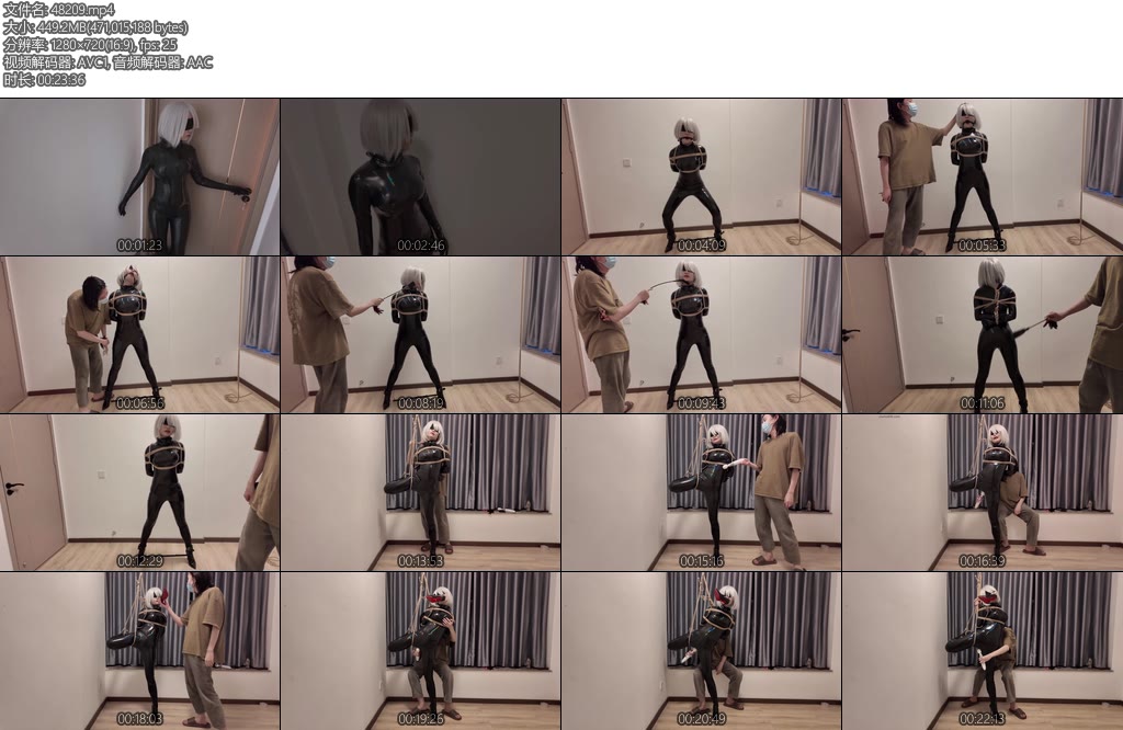 [海砂原创] 执行卧底任务的巨胸胶衣2B小姐姐为黑匣子口咬高跟鞋被敌人玷污-丝依依