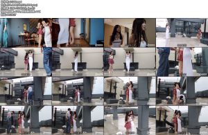 [半岛束艺] 暧昧的雨中双子吊~听蓝 西玛-丝依依