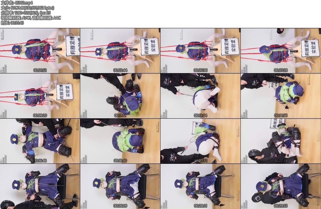 [莉雅原创] 雌小鬼调教日记三机械木马吊缚紧缚cosplay人形犬白丝强膏棒子堵嘴-丝依依