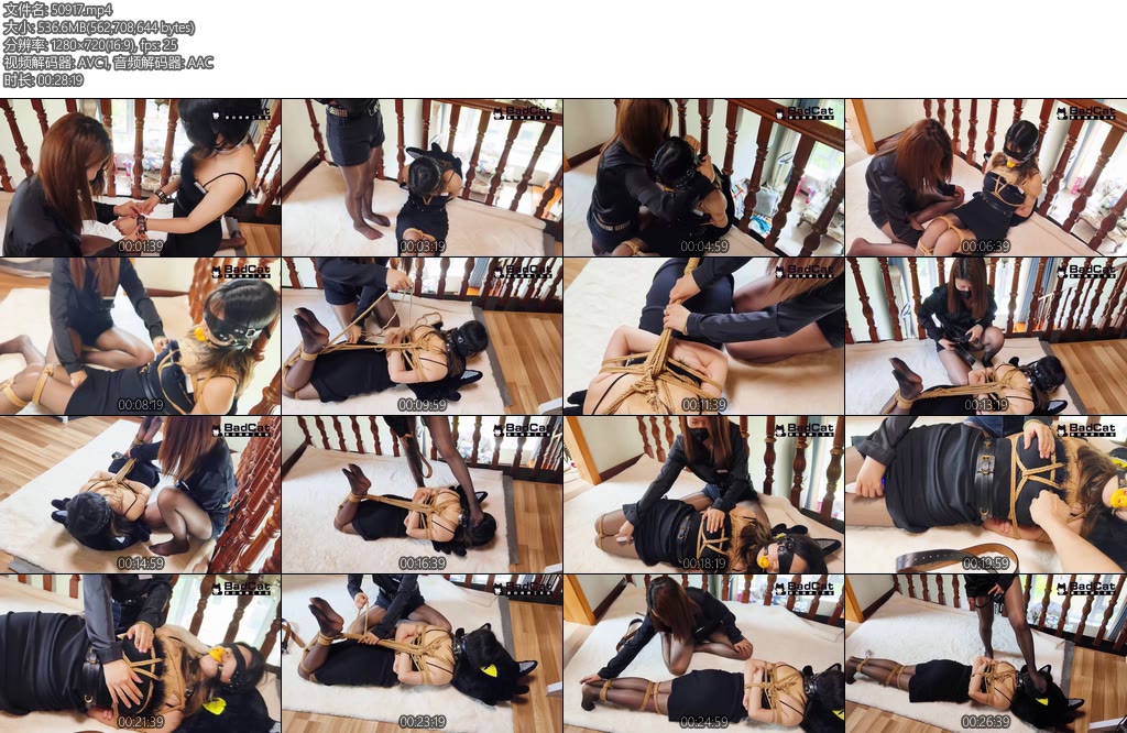 [BadCat] 被闺蜜紧缚调教皮带抽打羞耻报数-丝依依