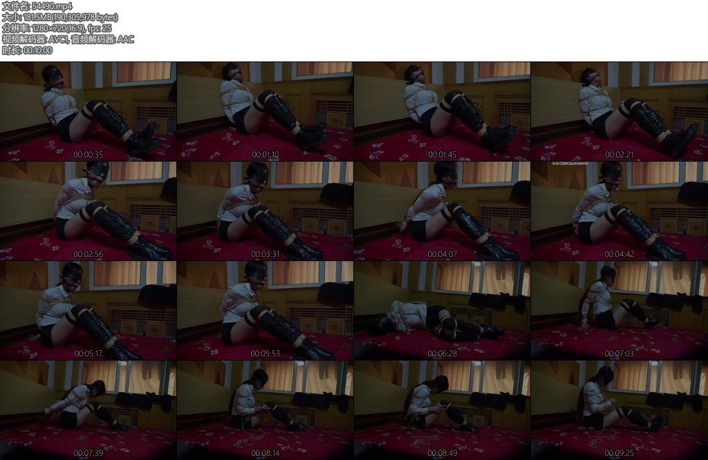 [心悦体验] 新人模特可可首部作品紧缚挣扎尝试挣脱-丝依依