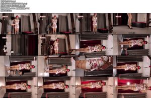 [路由原创] 月月旗袍体验电控踮脚吊罚站-丝依依