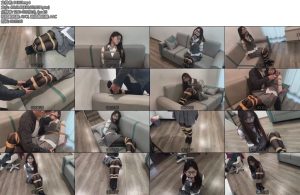 [禾一原创] 尾随伪装外卖小哥尾随闯入的不速之客小澜惨遭折磨黑丝jk英伦风格日式紧缚多节腿缚一直流口水想吐吐不出来惨遭袭胸还有好听的呻吟声-丝依依