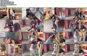 [媚娘原创] 吊缚全包皮质蚕蛹-丝依依