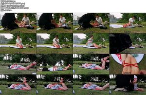 [心悦束艺] 新模特冰冰公园试镜驷马-丝依依