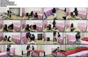 [新月原创] 玉箫琳媚微剧情入室的百合女贼捂晕扛走白丝捆绑装袋棉被包裹玩弄-丝依依