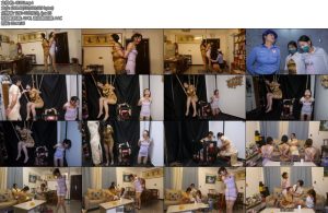 [胜景影视] 女魔头的伪装下集三个女孩被女魔头禁锢在密室最后她们几个被女魔头捆绑拘束着打扫卫生伺候着-丝依依