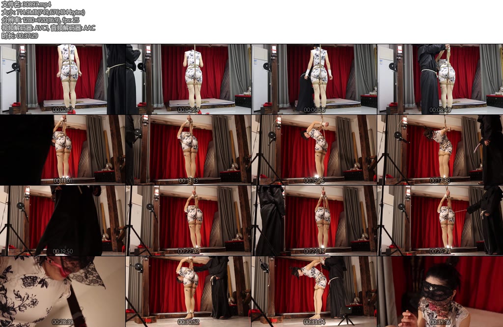 [路由原创] 苹果旗袍后手吊踮脚限位电控-丝依依