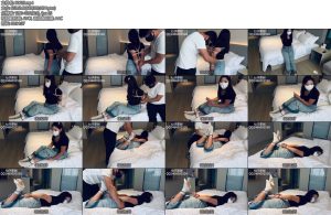 [七仔原创] 小圆体验后手直臂手铐小白袜TK-丝依依