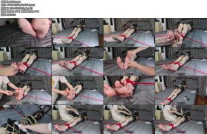 [面具原创] 面具男 女声伪娘中最美脚爆挠脚心一边挠一边超强震棒榨汁已经绝望爽到翻白眼但是身上却被绳子固定得动弹不得-丝依依