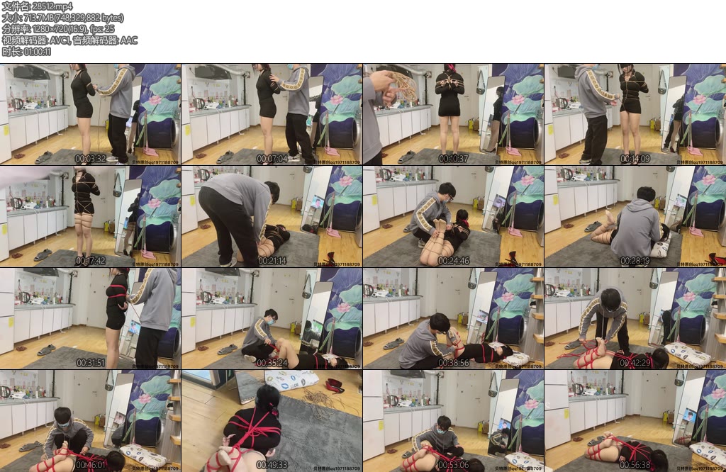 [贝特原创] 小洁细绳后高手超紧驷马日式开腿缚勒嘴驷马跪走提放小玩具强制gc-丝依依