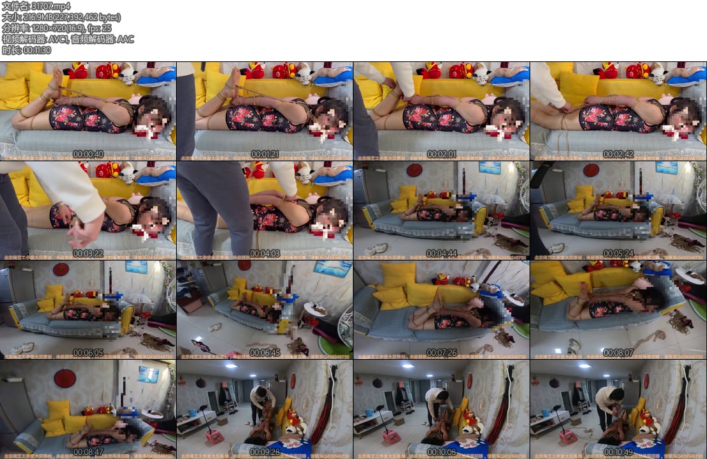 [BJ原创] 北京绳艺 欧式光腿驷马捆绑（第二集）-丝依依