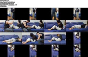 [墨色原创] 迟迟露脸白裤子肉丝捆绑放置挣扎聊天-丝依依