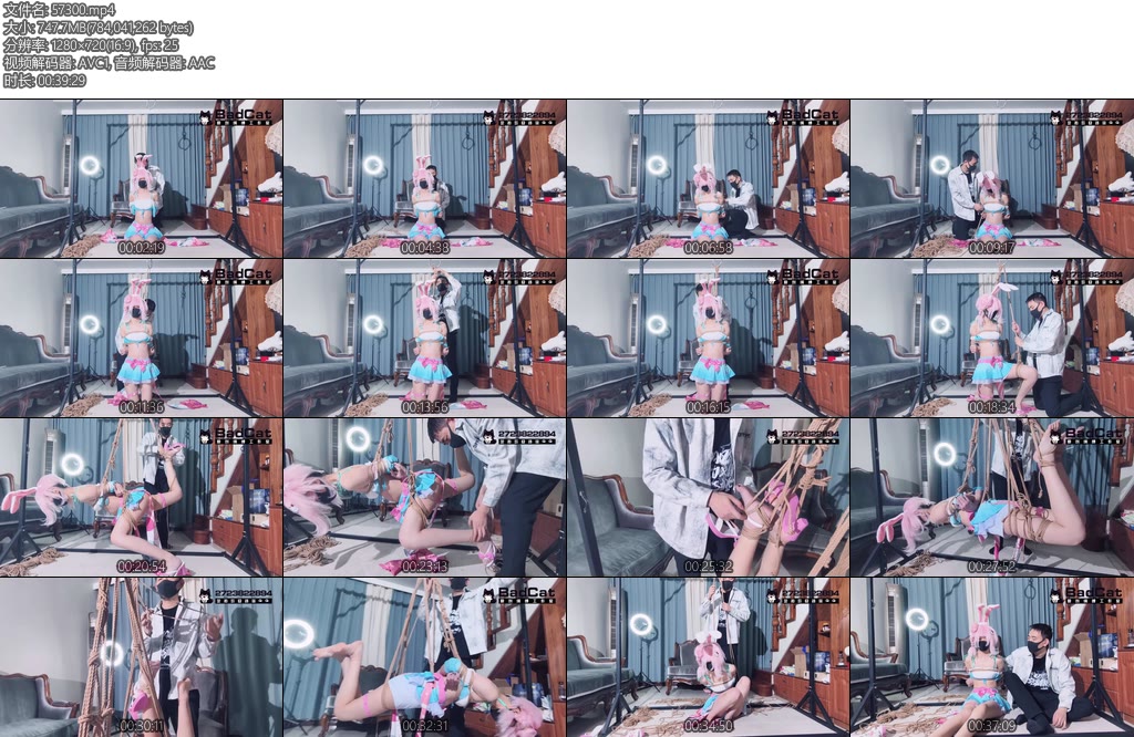 [BadCat] 剧情咲希公孙离cos公孙离被上ban位惨遭绳师捆绑吊缚-丝依依