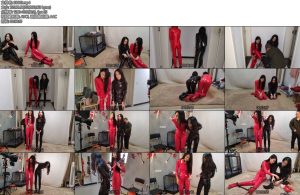 [随心原创] 雅熙苏樱黑红胶衣双女搜查官-丝依依