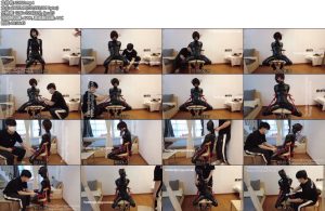 [鹿角与猫爪] 胶衣爪爪椅子拘束固定-丝依依