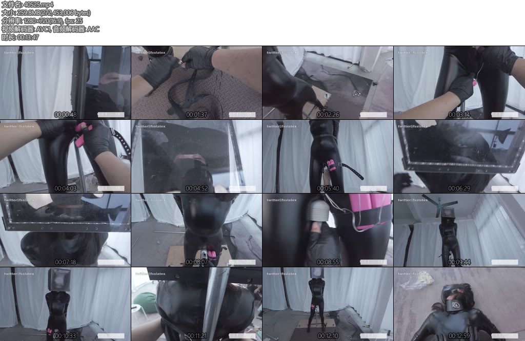 [FSS原创] 小姐姐的站笼固定强高与扼颈PLAY固定放置装置拘束强制站立PU连体衣zentai扼径呼吸抑置-丝依依