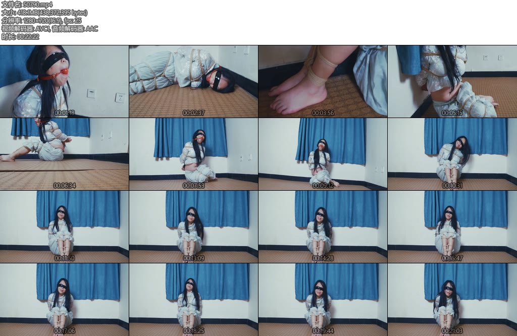 [朱雀雀] 青色民族服日式捆绑加模特采访-丝依依