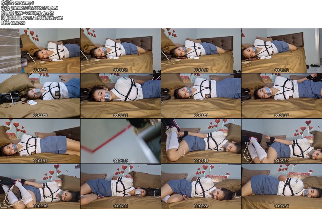 [亚洲绳艺] 家庭主妇被绑架并强迫女儿穿jk制服-丝依依