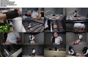 [胜景影视] 酒吧里的镣铐女仆女王利用出租房子为由绑架女房东带入自己酒吧当女仆供自己玩乐-丝依依