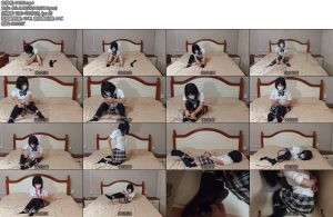 [苏苏原创] JK萝莉手铐脚镣指铐颈手枷驷马束缚五花大绑td装柜tk-丝依依