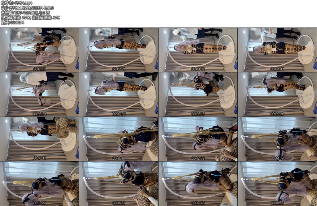 [亚洲绳艺] 被吊缚的布洛尼亚-丝依依