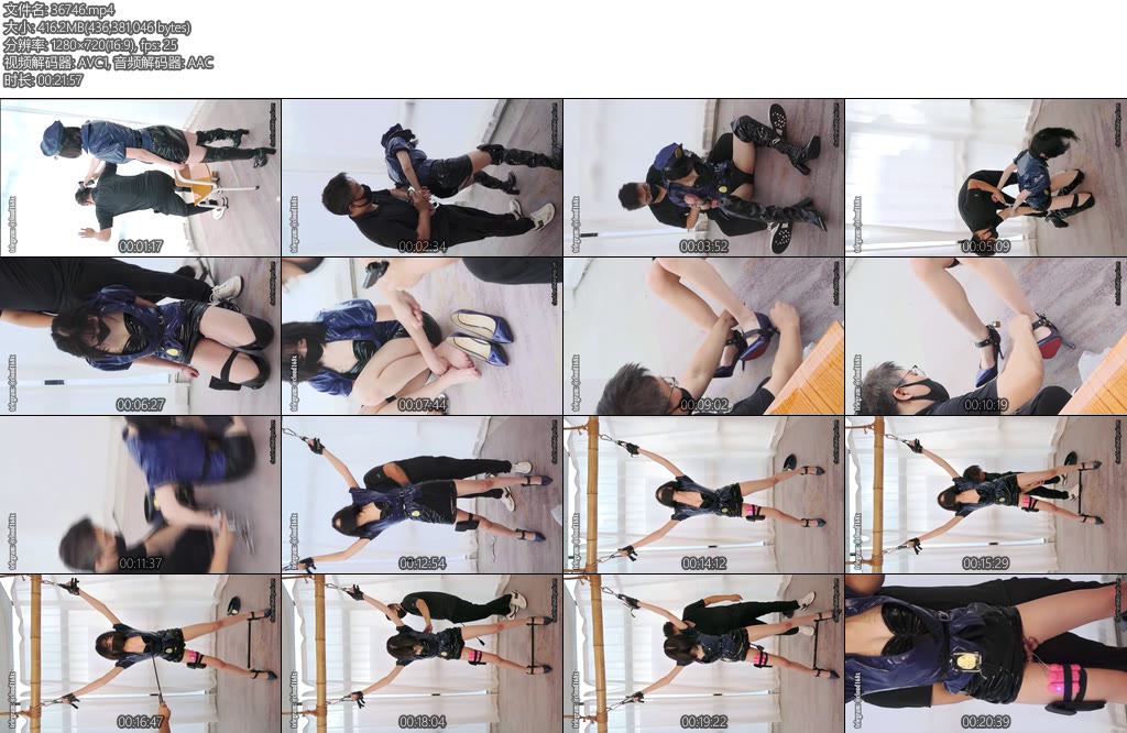 [惩戒学园] 惩戒女（上）皮衣女J惨被逆袭强制高跟高跟绿豆磨脚罚站调教SP条弹攻击美艳女J沦为玩物-丝依依