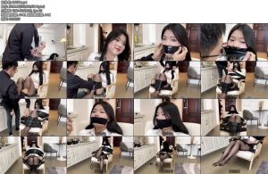 [默示录] 缚艺录小贝半年没见的小贝依然如此好看先来个熟悉的黑丝搭配加上胶带封嘴与捆绑固定-丝依依