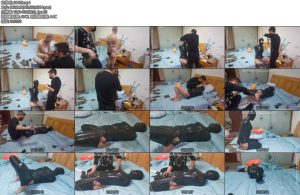 [网友原创] 我的媳妇 第95弹、绳子与胶带的碰撞、双腿折叠胶带全包-丝依依