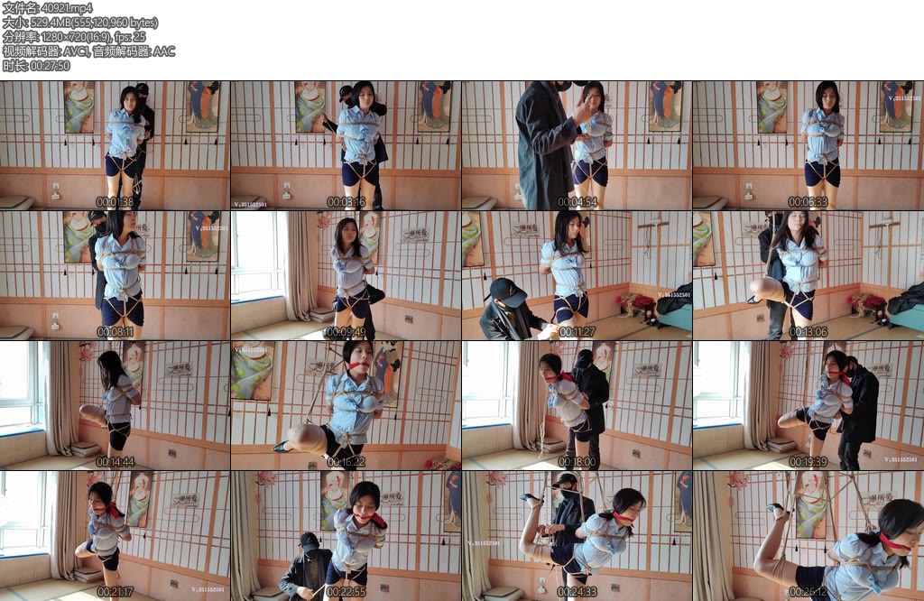 [一绳所爱] 刘若汐体验单腿悬吊-丝依依